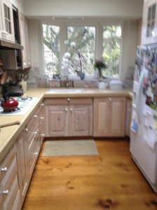 Kitchen. I made new doors and changed things somewhat. Did not build the original cabinet